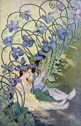 Les Violettes, fleurs vives, 1897